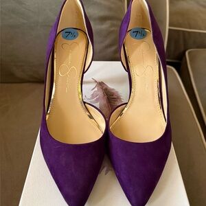 Jessica Simpson Vibrant Purple Heels